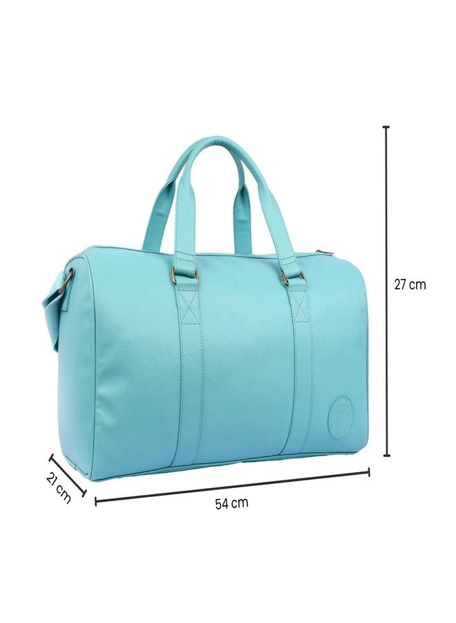 Mona B Miles Duffle Bag for Men & Women - Stylish, Spacious & Travel-Ready (Turquoise) - Image 5