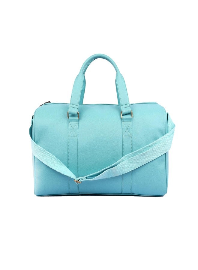 Mona B Miles Duffle Bag for Men & Women - Stylish, Spacious & Travel-Ready (Turquoise) - Image 4