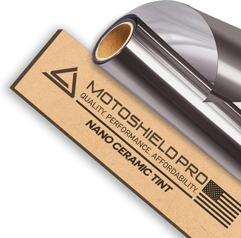MotoShield Pro Premium 2mil Ceramic Window Tint Film - 20" x 5' Roll, 35% VLT - Image 1