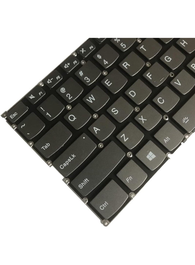 Terabyte لوحة مفاتيح بديلة للكمبيوتر المحمول إصدار الولايات المتحدة مع إضاءة خلفية ل Lenovo Yoga 730-13IKB 730-13IWL 730-15IKB 730-15IWL 530-14 530-14IKB FLEX6-14 - Image 4