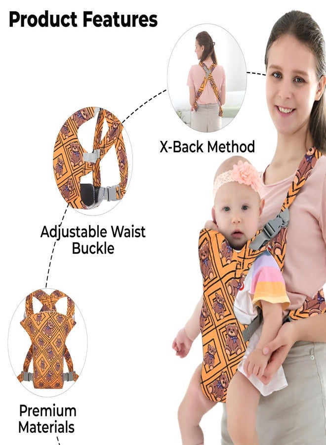 Bembika Baby Carrier Newborn to Toddler with Multiple Positions Infant Carrier Soft Baby Holder Kangaroo Bag Sling Carrier All Seasons - Checkered Bear - Image 4