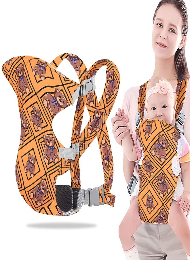 Bembika Baby Carrier Newborn to Toddler with Multiple Positions Infant Carrier Soft Baby Holder Kangaroo Bag Sling Carrier All Seasons - Checkered Bear - Image 1