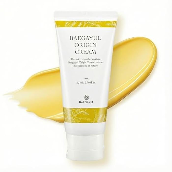 Baegayul ORIGIN Face Moisturizer Cream - Korean Daily Moisturizer with Propolis & Coix Seed Extract complex - Deep skin Hydration & Soothing for Dry, Sensitive Skin [ 2.71 fl oz ] - Image 1