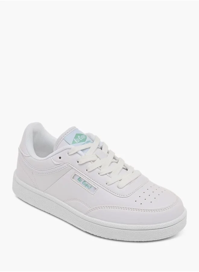 لي كوبر Womens Panelled Sneakers With Lace-Up Closure