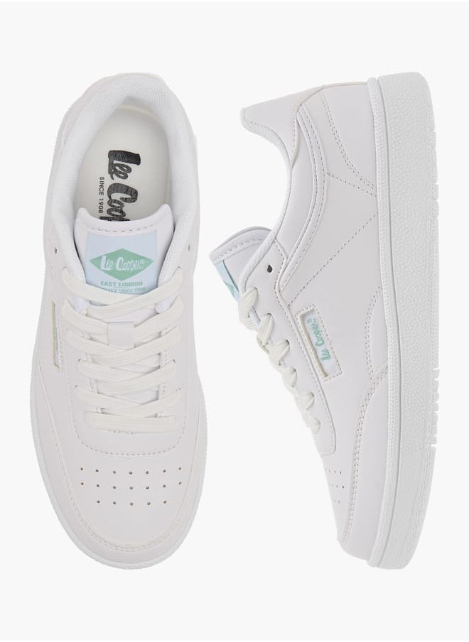 Lee Cooper Womens Panelled Sneakers With Lace-Up Closure  - Image 2