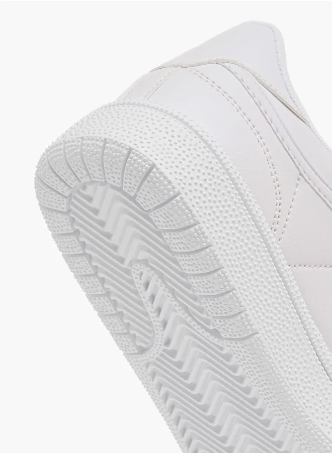لي كوبر Womens Panelled Sneakers With Lace-Up Closure