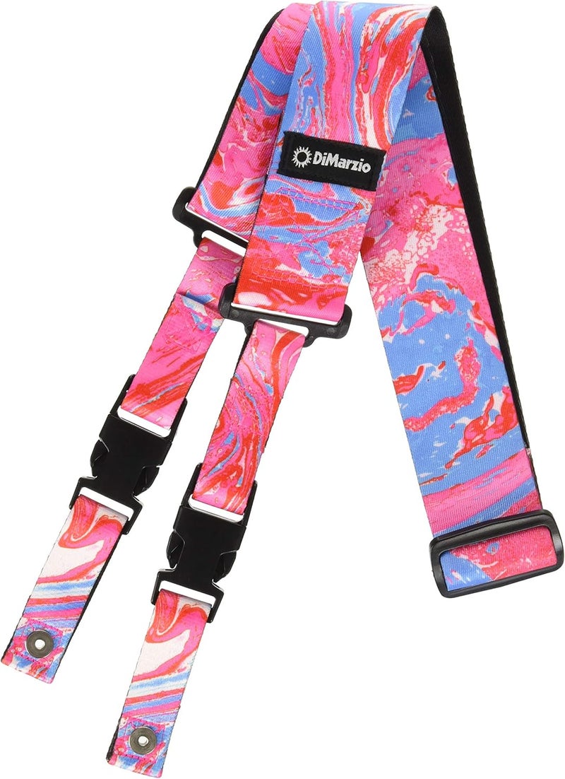 DiMarzio DD2244 Steve Vai Signature ClipLock Guitar Strap - Blue Cherry Universe - Image 2