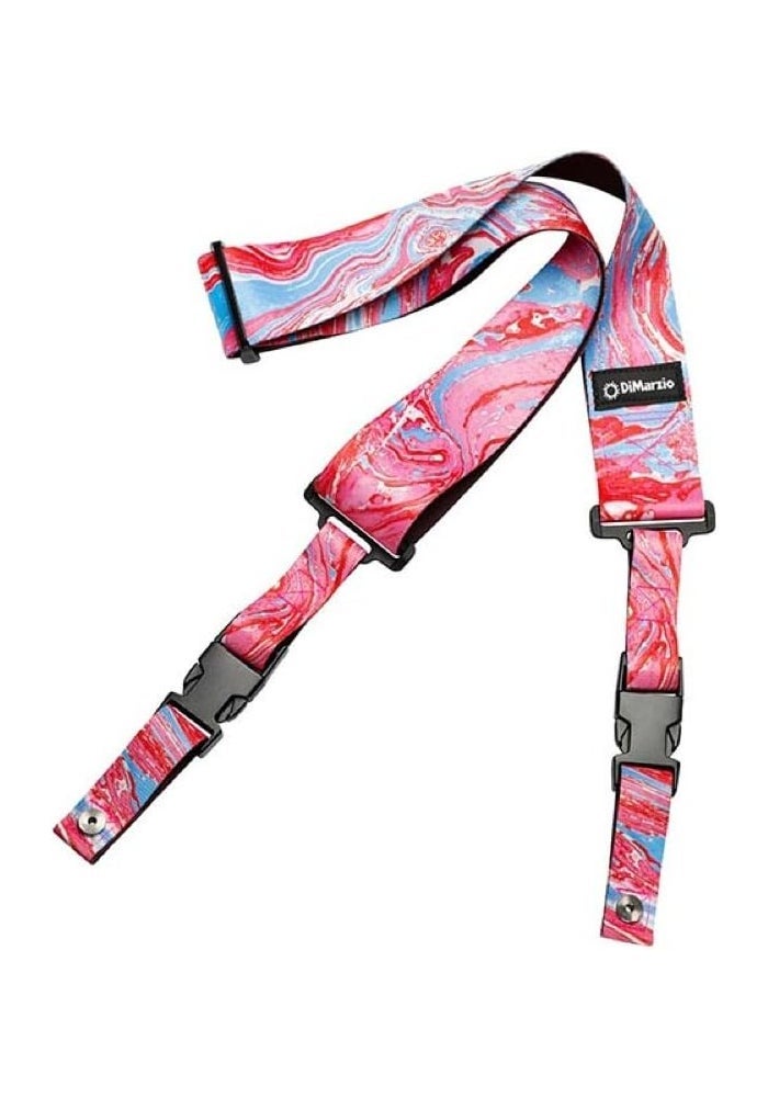 DiMarzio DD2244 Steve Vai Signature ClipLock Guitar Strap - Blue Cherry Universe - Image 3