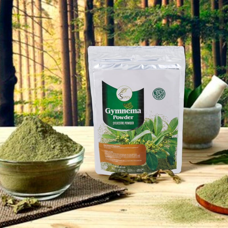SVATV Gymnema Powder Gymnema sylvestre Gurmar Powder Meshashringi Powder 227g Half Pound