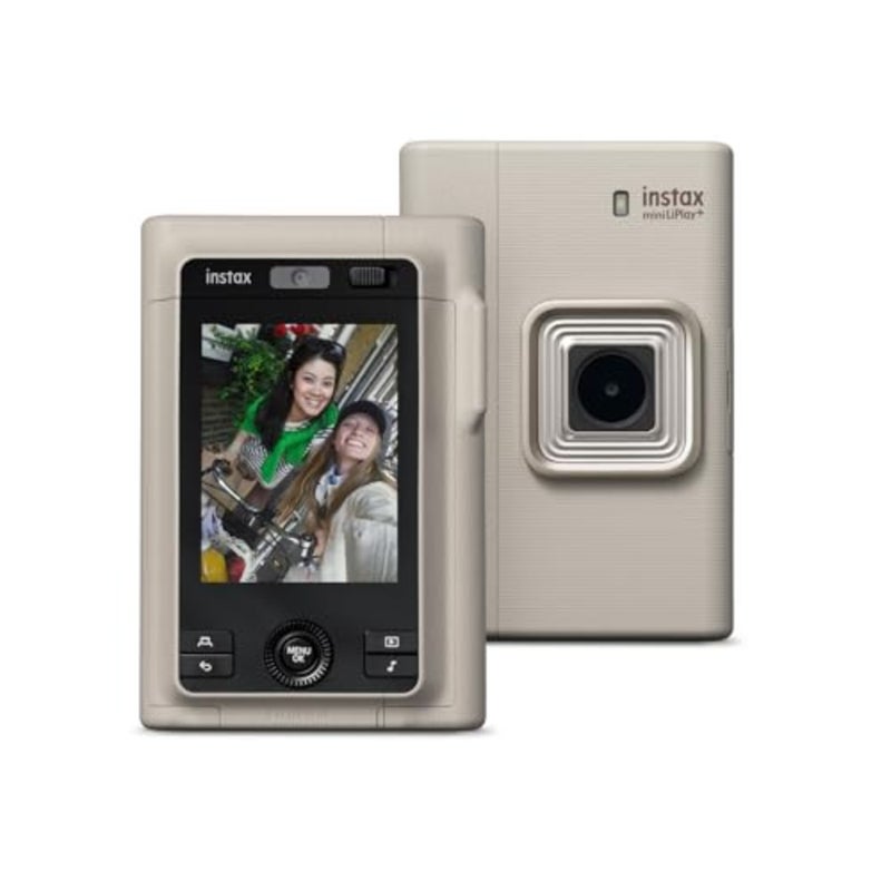 Instant film camera and printer for everyday use, hybrid digital design with sand beige finish, featuring 6x4 cm rear LCD, sound recording, dual cameras main + wide-angle selfie - Image 5