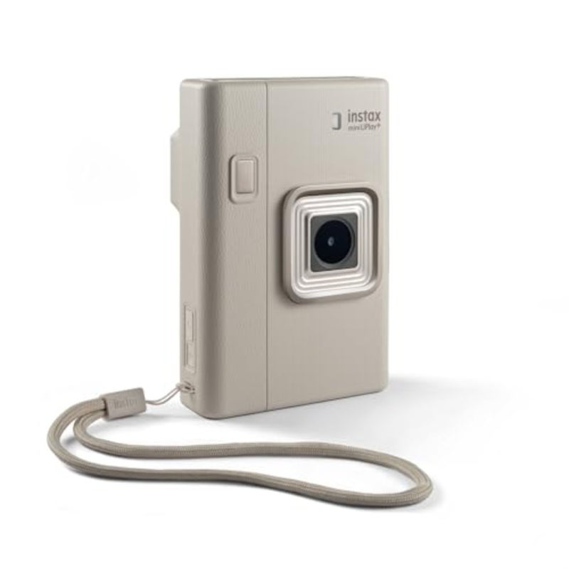 Instant film camera and printer for everyday use, hybrid digital design with sand beige finish, featuring 6x4 cm rear LCD, sound recording, dual cameras main + wide-angle selfie - Image 2