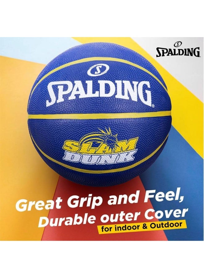 SPALDING SPALDING SLAMDUNK-BLU-7 Basketball - Size: 7  (Standard, Pack of 1) - Image 5