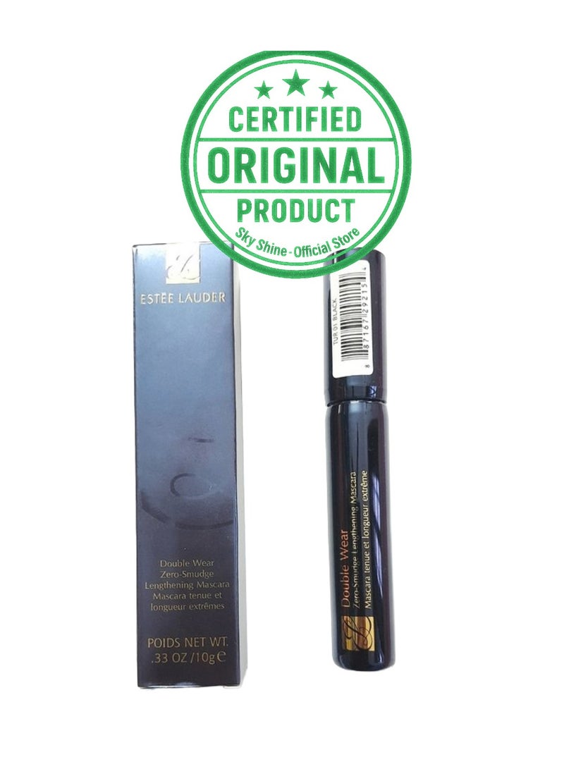 Estee Lauder Double Wear Zero Smudge Mascara – #01 Black, 10g | Long-Lasting, Waterproof, Smudge-Proof Eye Makeup