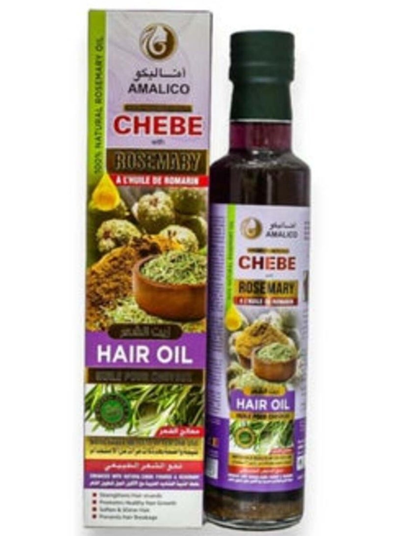 AMALICO Rosemary Oil for Hair Growth With Chebe Powder for Hair Growth - (250 ML) - Image 1
