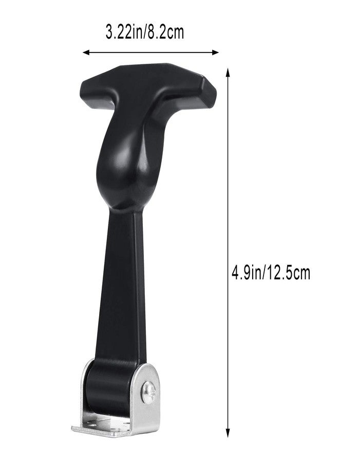 مادر Mudder 2 قطعة من غطاء محرك السيارة المطاطي المصنوع من الفولاذ المقاوم للصدأ مع مقبض مرن على شكل حرف T ومزالج سحب مرنة من المطاط مع حوامل لخزانة الأدوات ومحرك السيارة وغطاء المحرك - Image 2