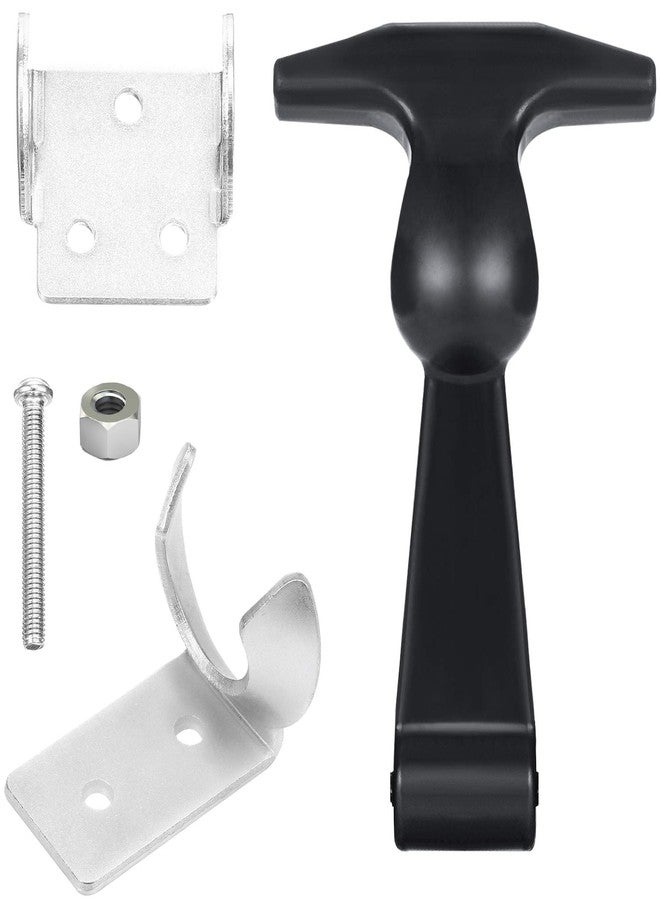 مادر Mudder 2 قطعة من غطاء محرك السيارة المطاطي المصنوع من الفولاذ المقاوم للصدأ مع مقبض مرن على شكل حرف T ومزالج سحب مرنة من المطاط مع حوامل لخزانة الأدوات ومحرك السيارة وغطاء المحرك - Image 5