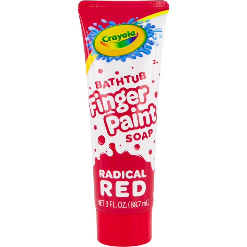 Crayola Bathtub Fingerpaint 5 Color Variety Pack, 3 Ounce Tubes (Bluetiful Blue, Screamin' Green, Radical Red, Flamingo Pink, Royal Purple) Color Your Bath Easily Washable Finger Paints - Image 4