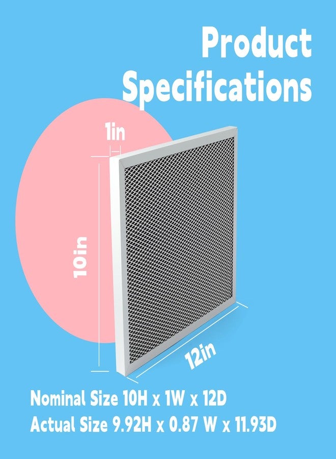 GLOXTED 2Pcs 5443 Washable Dehumidifier Filter Compatible with Whole-House Dehumidifiers Models 1830 1850 1852 and Ventilation 8191 8192, MERV 8 10x12x1 Replacement Parts - Image 4