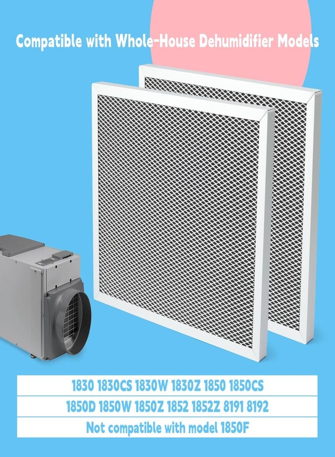 GLOXTED 2Pcs 5443 Washable Dehumidifier Filter Compatible with Whole-House Dehumidifiers Models 1830 1850 1852 and Ventilation 8191 8192, MERV 8 10x12x1 Replacement Parts - Image 3