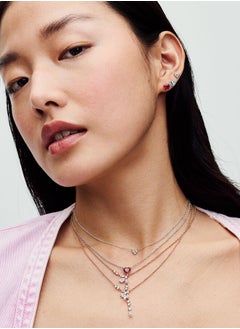 PANDORA Pandora Timeless Sterling Silver Sparkling Heart Halo Pendant Collier Necklace for Women 45cm 392542C01  - Image 3