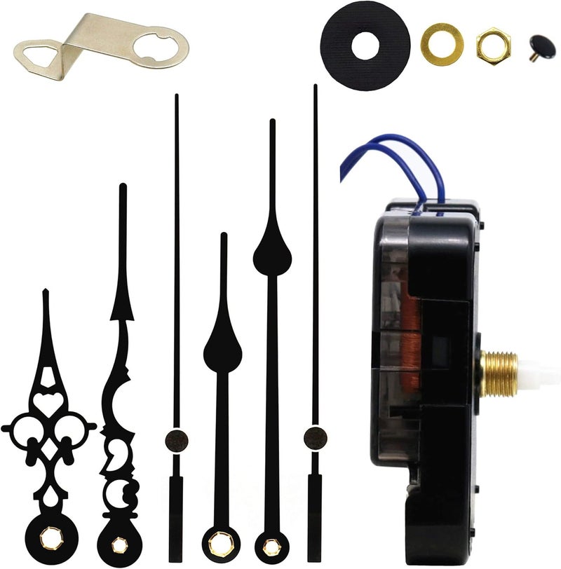 TIKROUND Youngtown 12888 Step Quartz Movement Repair Part with Hour Trigger Switch.7/64 Inch Maximum Dial Thickness, 17/32 Inch Total Shaft Length. B Hands - Image 1