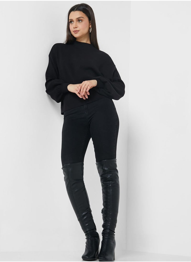 VERO MODA - High Neck Knitted Sweater - Image 1