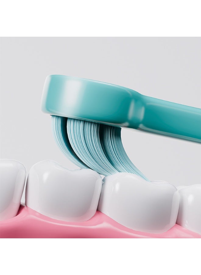 فرشاة أسنان للأطفال عبوة واحدة من 1 إلى 3 سنوات، فرشاة أسنان ناعمة مضادة للبكتيريا، فرشاة أسنان للأطفال بعمر 1-3 سنوات، كوب شفط على شكل بطة، شعيرات دقيقة - Image 4