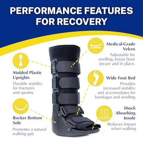 Brace Direct CAM Walker Boot Tall Orthopedic Walking Boot for Fracture Sprained Ankle and Injury Recovery Large US Shoe Size Men 11125 Women 12135 - Image 5