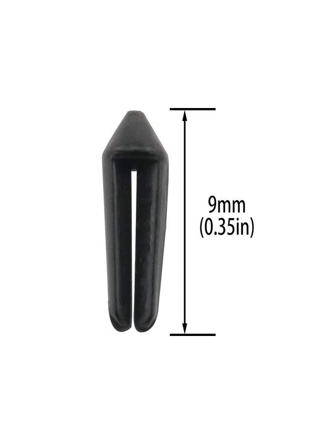 DGHAOP Dart Wing Protector 40 in 1 Plastic Flight Protectors Dart Accessories Black Dart Flight Wing Savers Protectors - Image 2