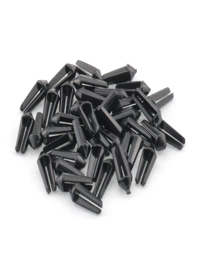 DGHAOP Dart Wing Protector 40 in 1 Plastic Flight Protectors Dart Accessories Black Dart Flight Wing Savers Protectors - Image 1
