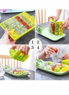 Y&D Ice Cube Trays, Easy-Release Silicone & Flexible 24-Ice Trays with Spill-Resistant Removable Lid, BPA Free, for Freezer, Stackable Covers and Dishwasher Safe 2Pcs  - Image 5