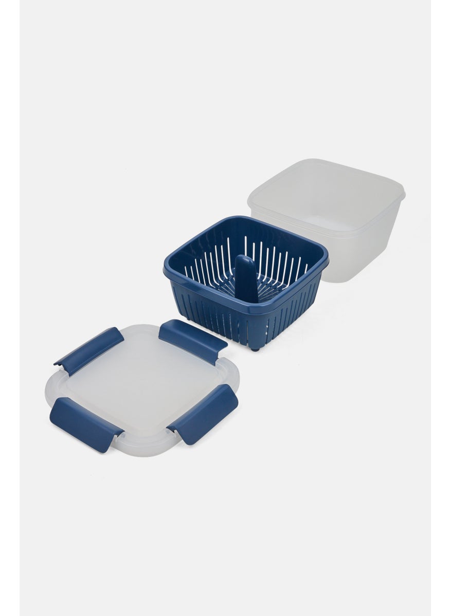 Square Shape Storage Container With Berry Colander 1500 ml, Dark Blue - pzsku/Z95ED382F88F43C12B864Z/45/_/1729951677/70559fe2-a34a-45f4-8c83-c2c88cc5e37b