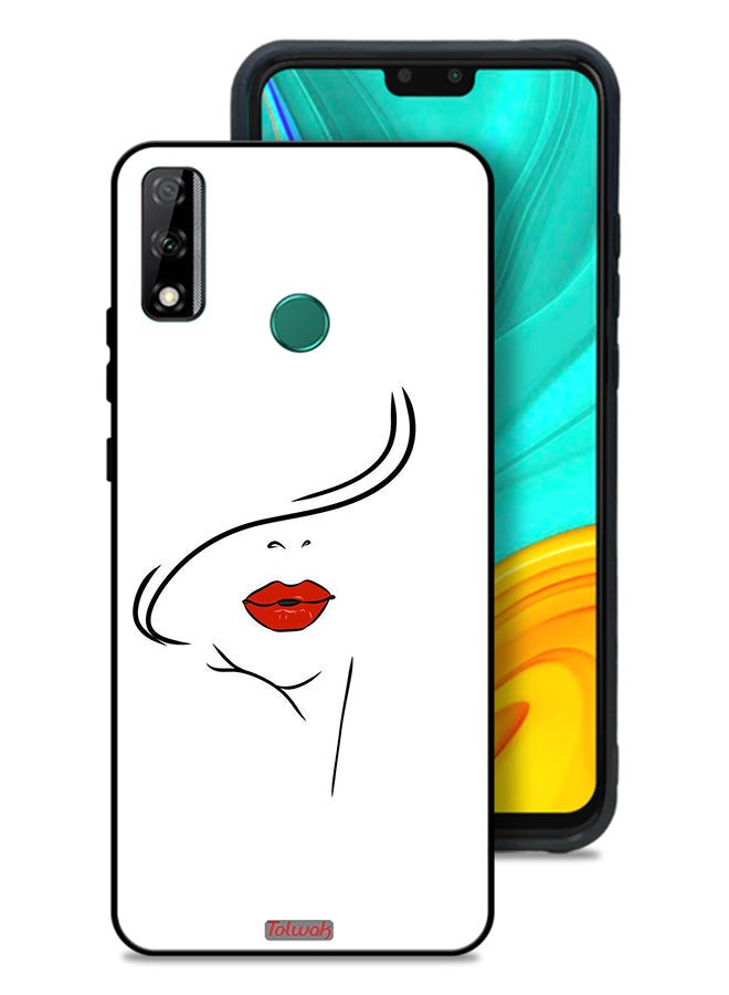 Tolwak Huawei Y8s Protective Case Cover Girl Face Art - Image 1