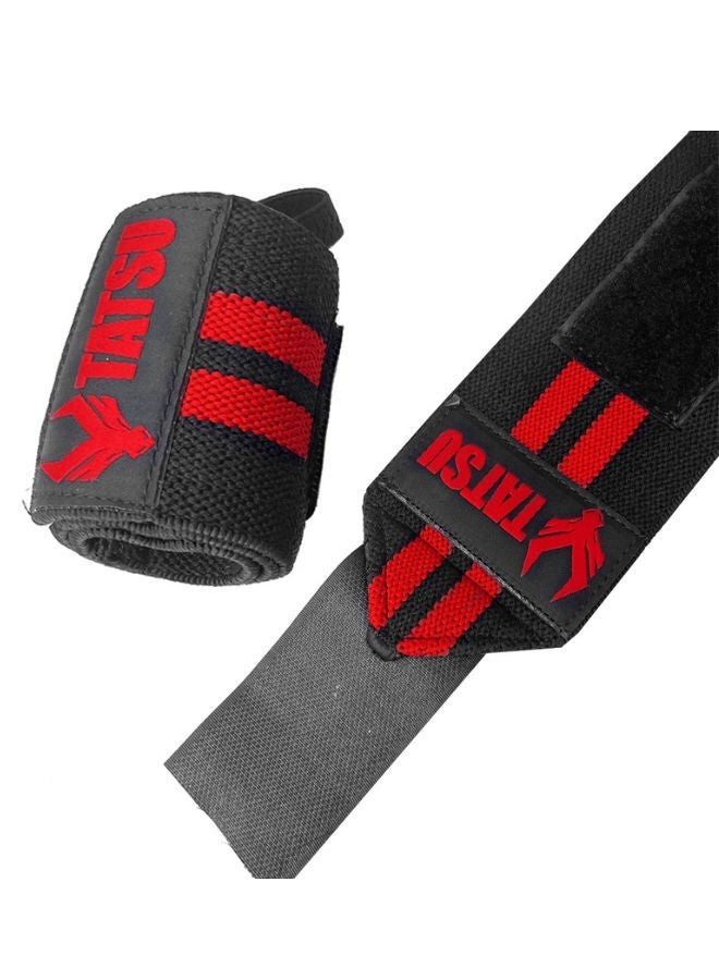 تاتسو Wrist Wraps  Black Red standard - Image 3