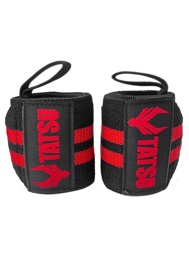 تاتسو Wrist Wraps  Black Red standard - Image 2