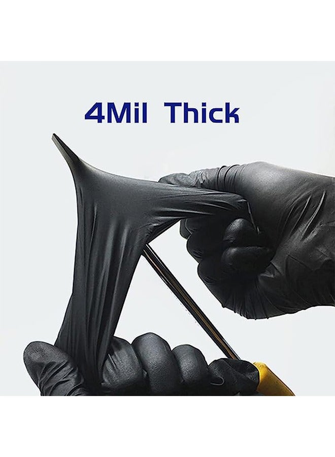 Nitrile Gloves M, Food Safe, Latex-Free and Powder-Free Clear Vinyl Gloves for Cooking, Food Prep, Household Cleaning, Exam| Medium,100 Counts - Image 2