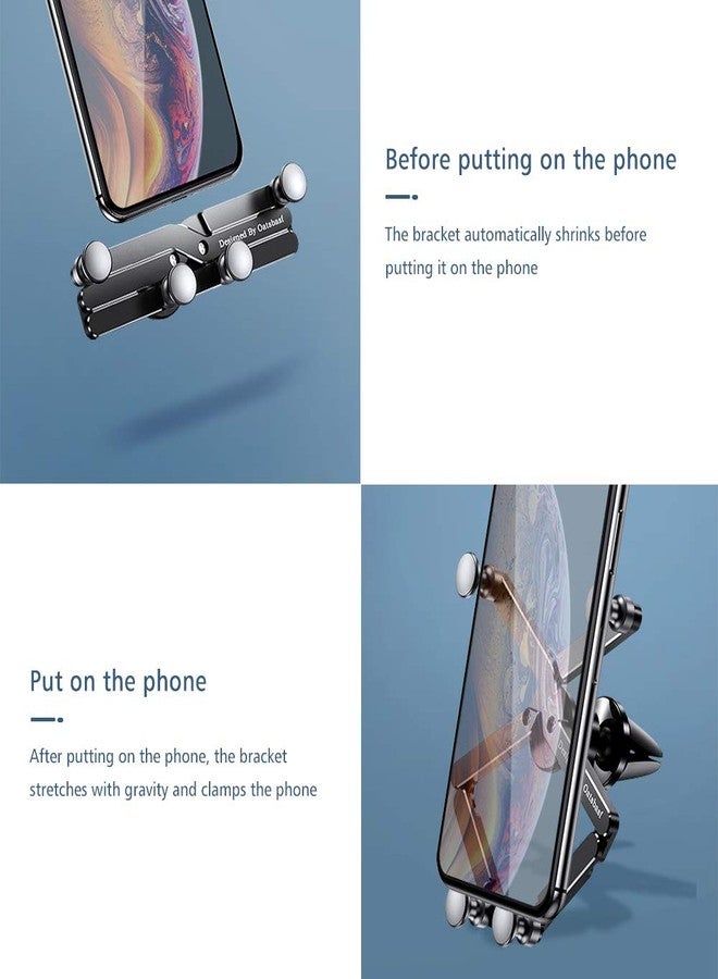 OATSBASF Car Phone Holder Mount Gravity Car Phone Mount, Hands Free Phone Holder, Gravity Air Vent Car Mount, Suitable for Mobile Phones Under 7 inches (X01) - Image 5