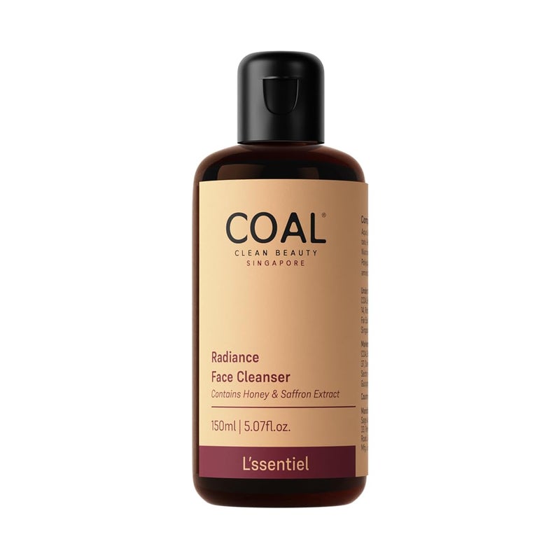 COAL CLEAN BEAUTY COAL Clean Beauty Radiance Face Cleanser with Honey Saffron Extract Deeply Cleanses Refreshes Resets Skin Women All Skin Types 150ml - Image 1