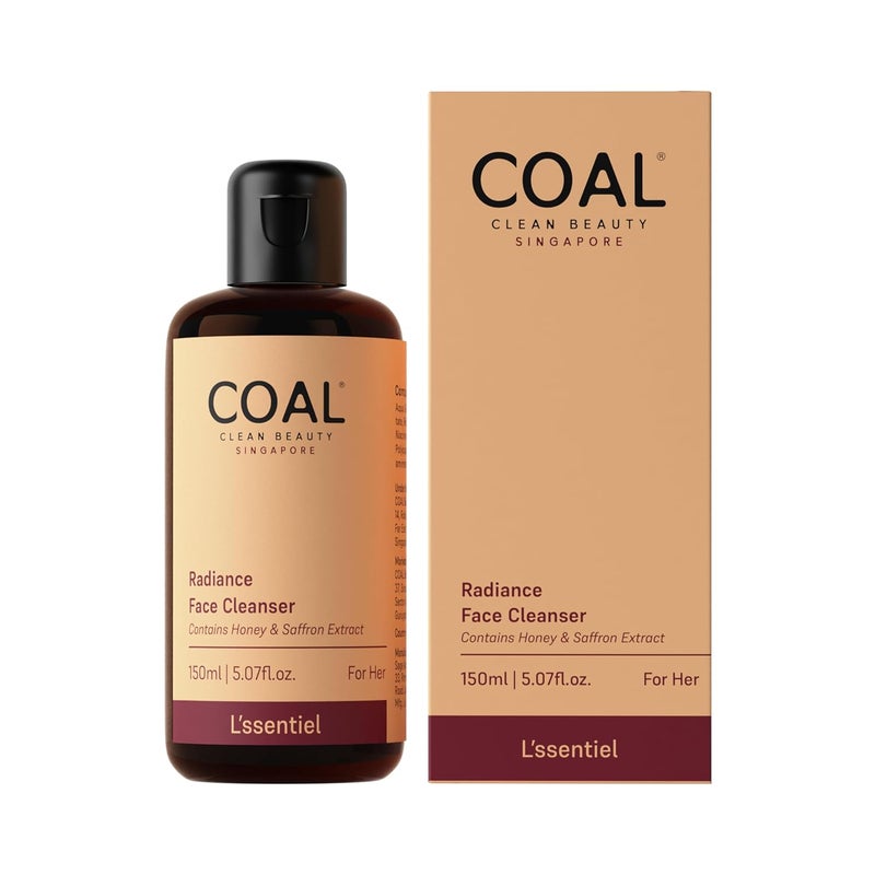 COAL CLEAN BEAUTY COAL Clean Beauty Radiance Face Cleanser with Honey Saffron Extract Deeply Cleanses Refreshes Resets Skin Women All Skin Types 150ml - Image 2