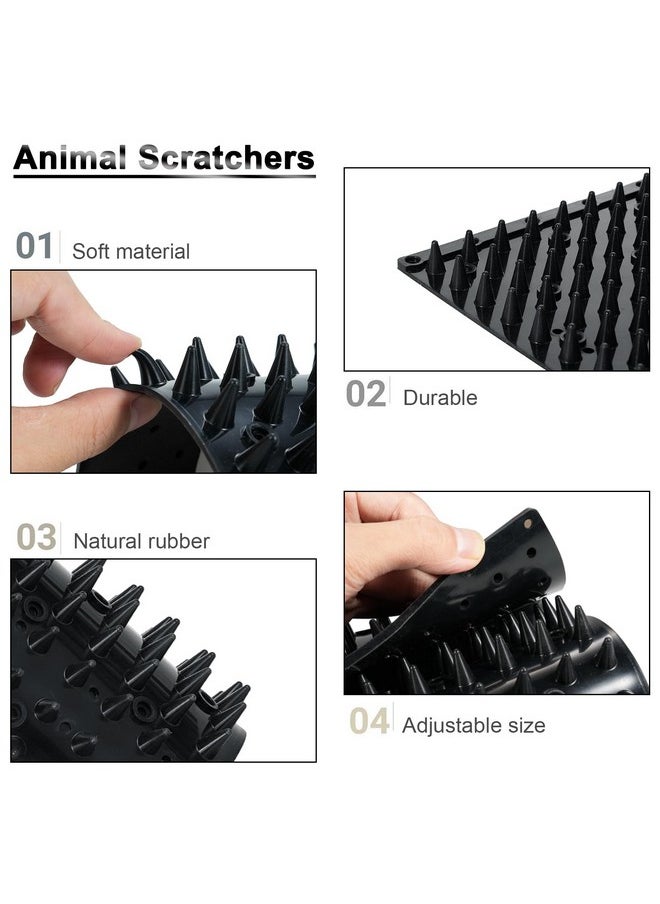 venshun - 4 Pcs Livestock Scratcher Set - Full Silicone Scratching Brush Set For Horse, Cow, Goat, Soft Touch Scratcher, Relieves Discomfort From Hair Loss, Itching, Protects Skin - Image 1