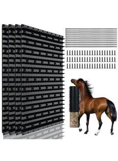 4 Pcs Livestock Scratcher Set - Full Silicone Scratching Brush Set For Horse, Cow, Goat, Soft Touch Scratcher, Relieves Discomfort From Hair Loss, Itching, Protects Skin
