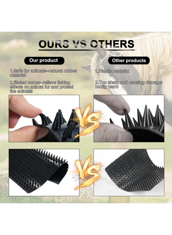 venshun - 4 Pcs Livestock Scratcher Set - Full Silicone Scratching Brush Set For Horse, Cow, Goat, Soft Touch Scratcher, Relieves Discomfort From Hair Loss, Itching, Protects Skin - Image 1
