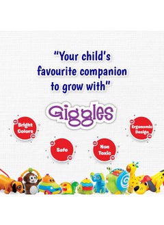 Funskool Funskool Giggles - Build N Tilt Number Cubes, Multicolour Cubes, Cubes with Numbers, Stack and Nest, 12 Months and Above, 2 Modes of Stacking Straight Stack and Slant Stack  - Image 3