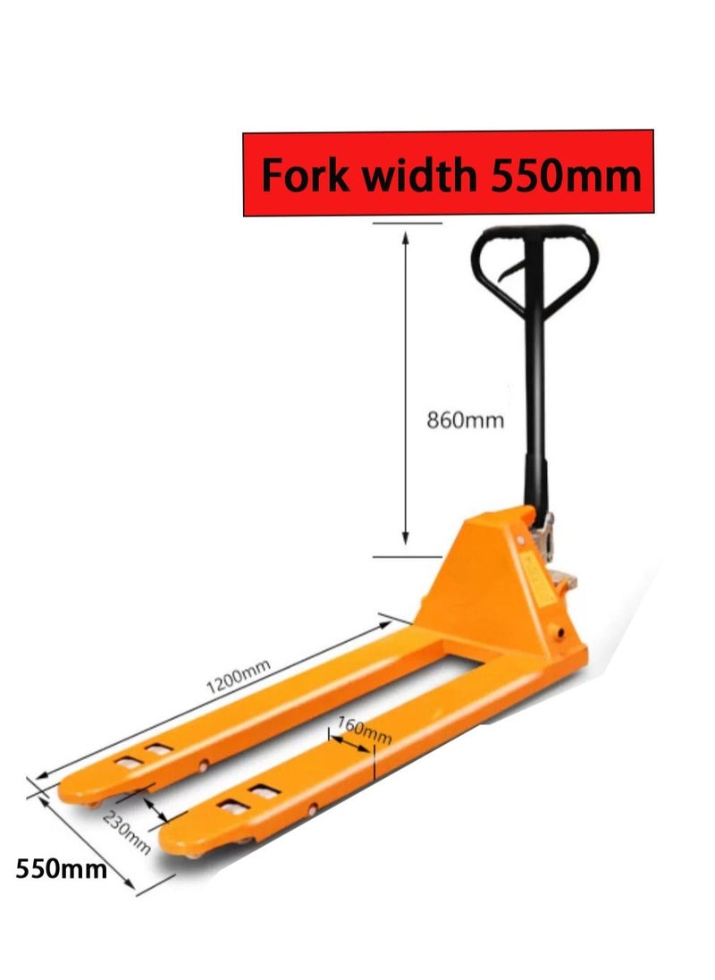 SUNRISE - Hand Pallet Truck 3 tons Jack Trolley Heavy Duty For Warehouse Factory Cargo Material Transport - Image 1