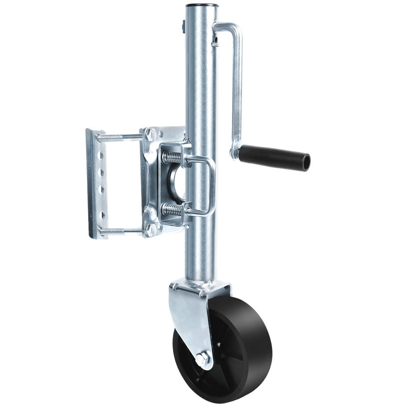 MaxxHaul 70148 10 Lift Swing Back Trailer Jack with Single Wheel 1000 lbs Capacity