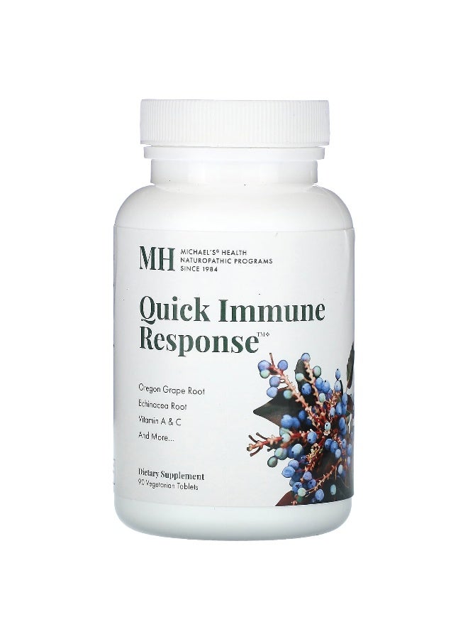 Michael's Naturopathic Michael's Naturopathic, Quick Immune Response, 90 Vegetarian Tablets - Image 1
