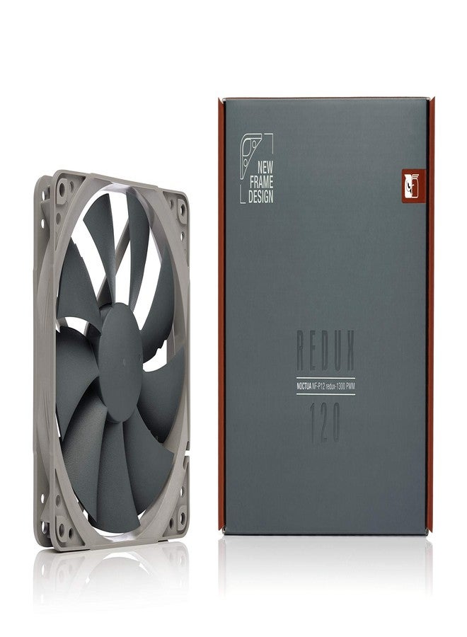 Noctua NF-P12 redux-1300 PWM, Quiet Fan, 4-Pin, 1300 RPM (120mm, Grey) - Image 4