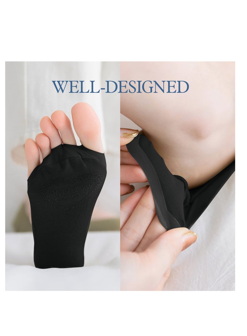 Barakah No Show Socks for Women Open Toe Socks Breathable Split Toe 5 Finger Socks Invisible Socks for Women Summer 9Pairs - Image 3