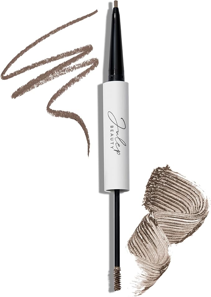 Julep Julep Brow 101 Waterproof Eyebrow Pencil Tinted Gel Medium Brown 2in1 Micro Brow Pencil LongLasting Brow Gel with Microfibres to Sculpt Fill Shape and Define - Image 1