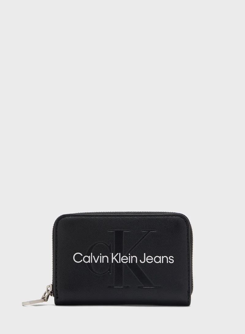 CALVIN KLEIN Logo Detailed Wallet